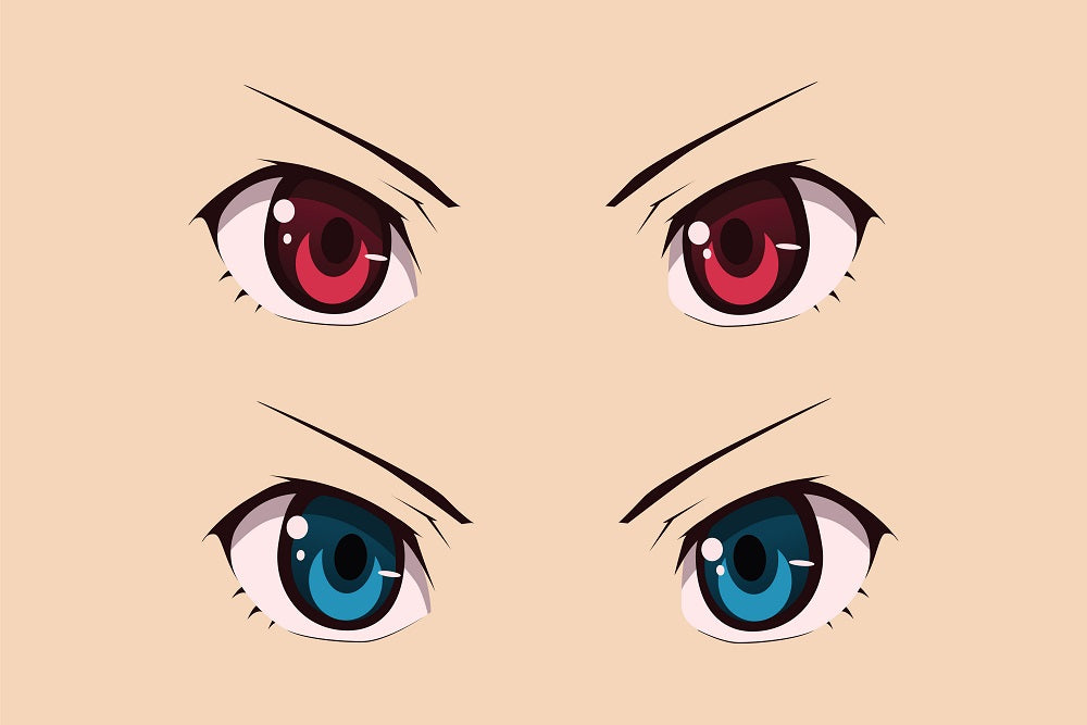 Anime eyes Hope it helps