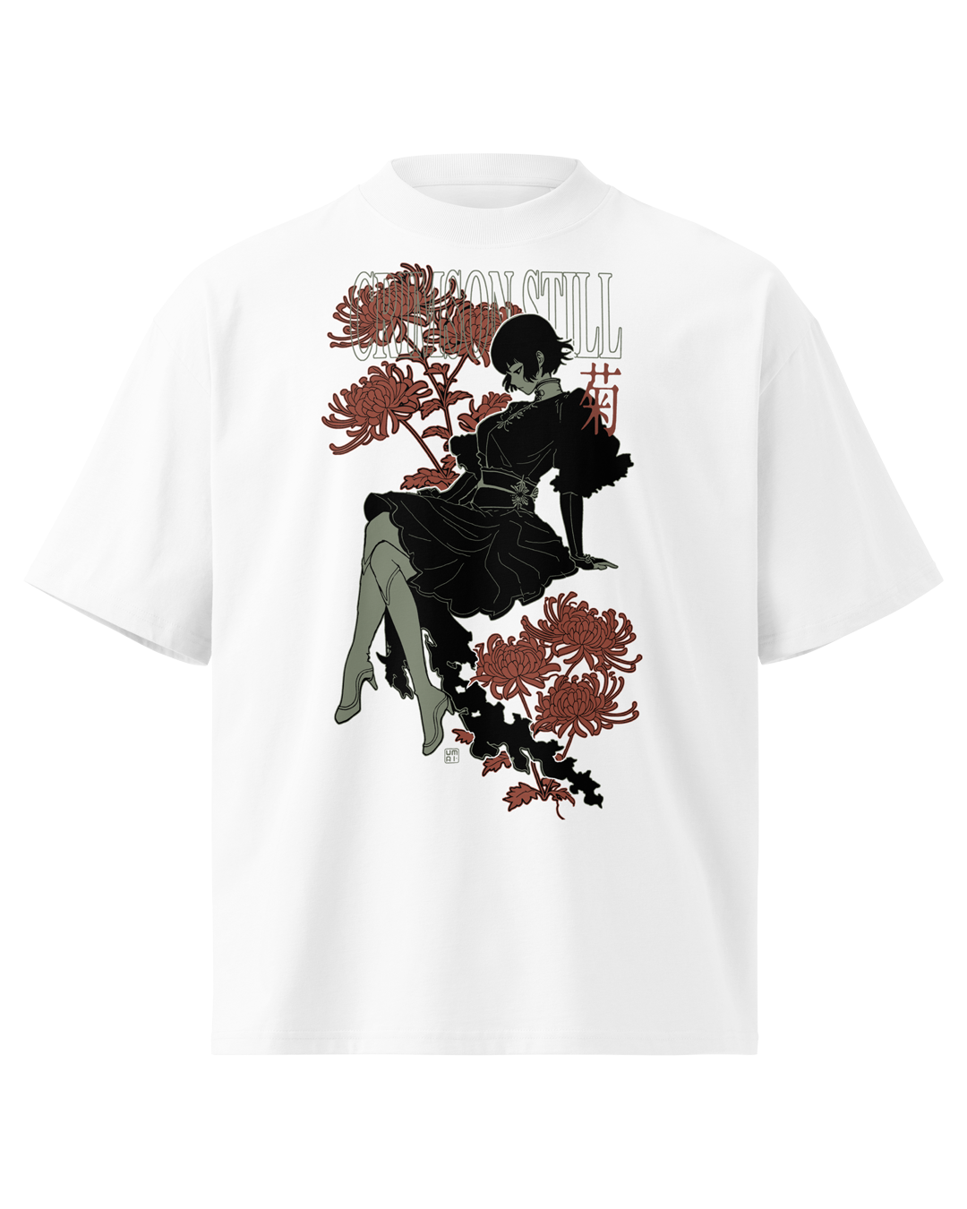 CRIMSON STILL • Oversized T-Shirt