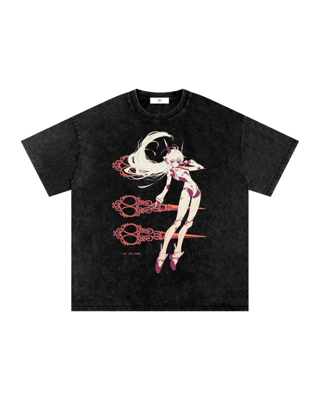Mecha-Needle • Snow Washed Oversized T-Shirt