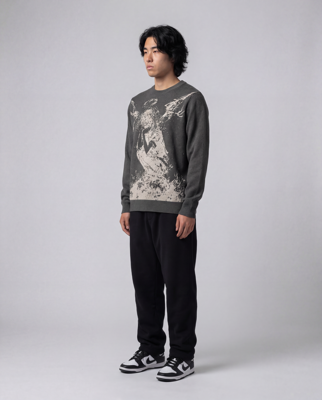 ANGEL_TWO • Knitted Crewneck Sweater