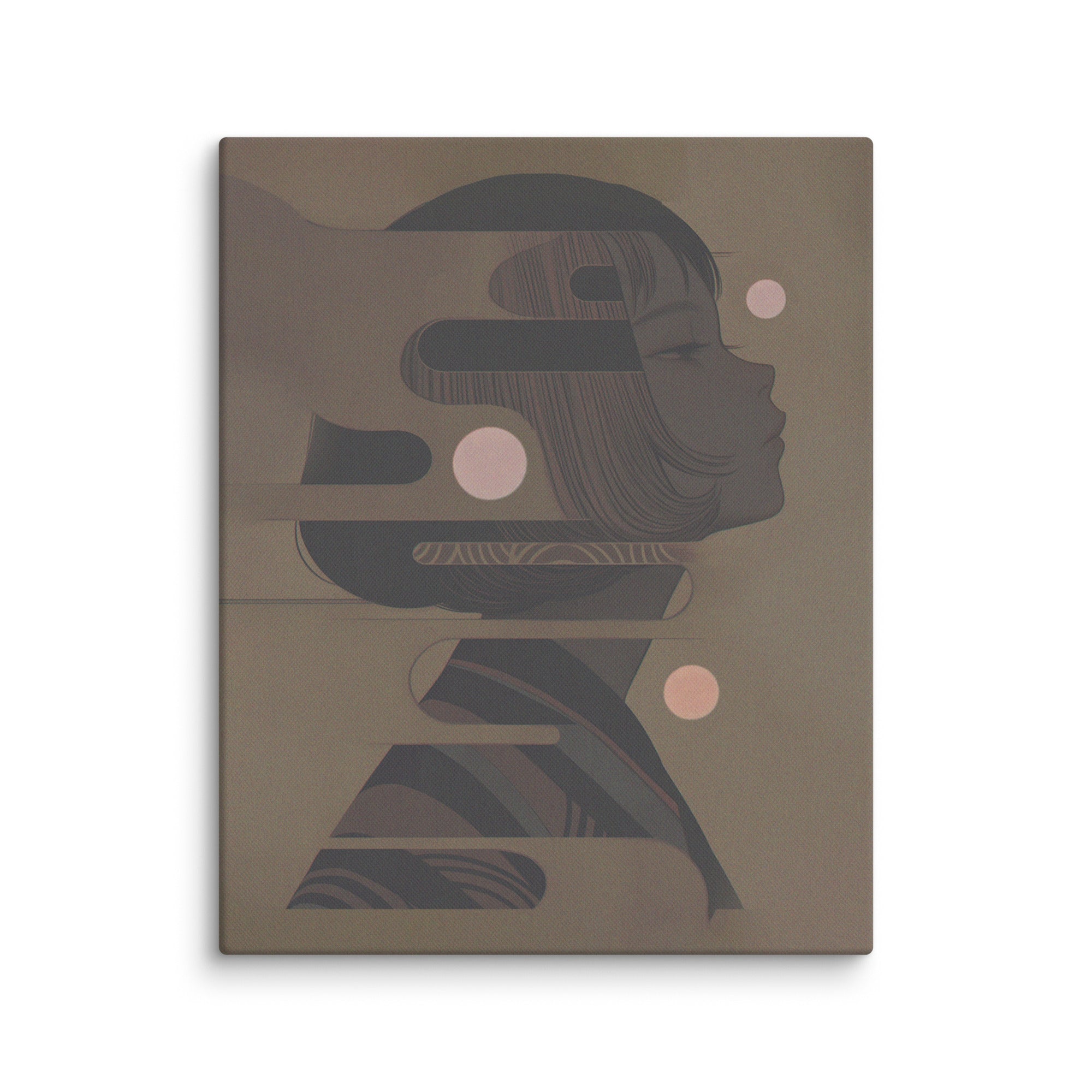 Gesegmenteerde Sereniteit - Canvas