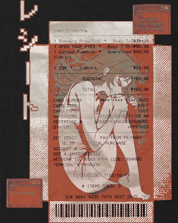 RECEIPT • Oversized T-Shirt