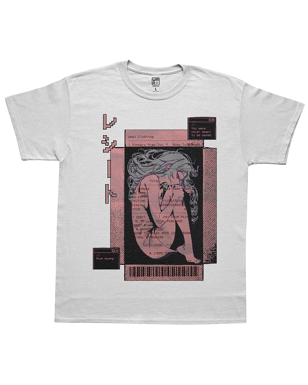 RECEIPT T-Shirt, white, front