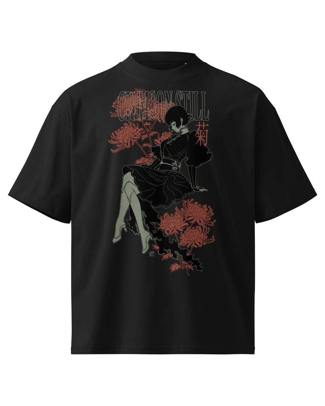 CRIMSON STILL • Oversized T-Shirt