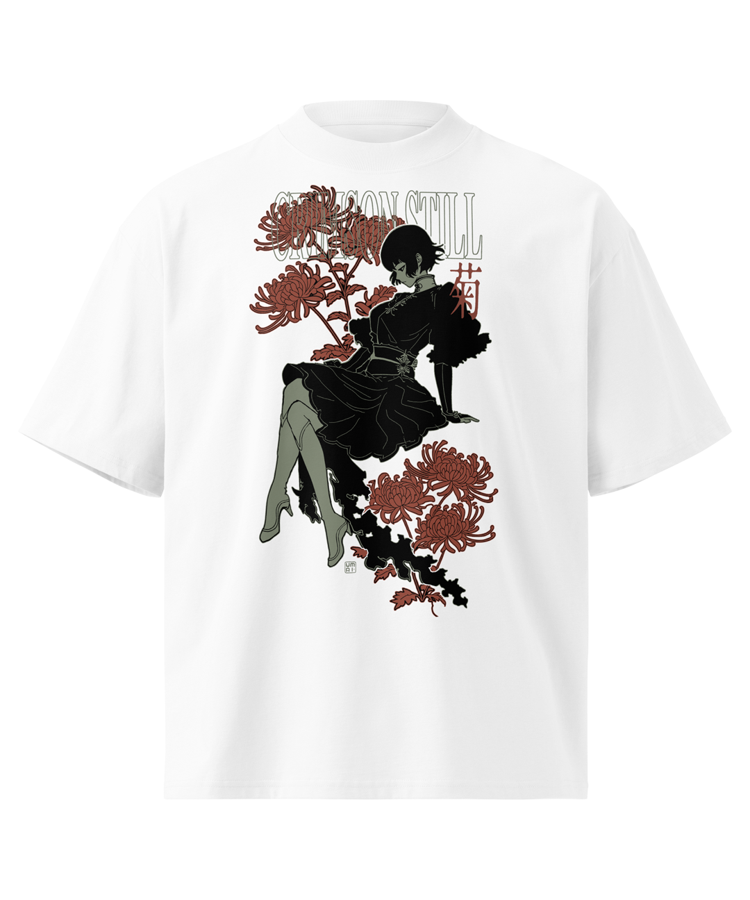 CRIMSON STILL • Oversized T-Shirt