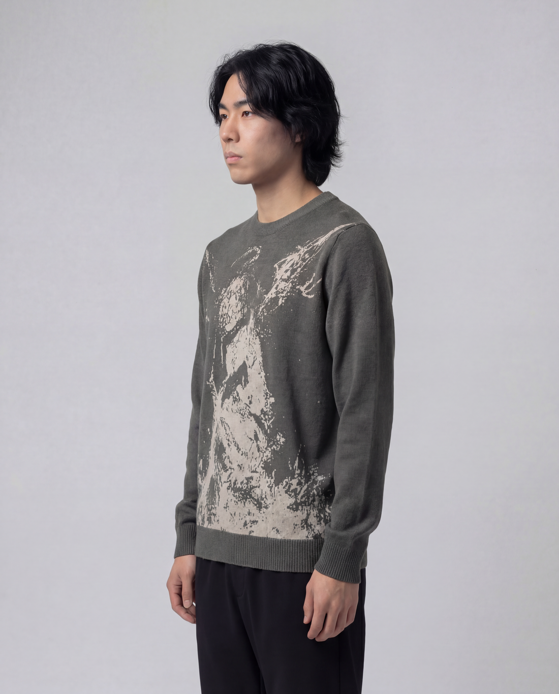ANGEL_TWO • Knitted Crewneck Sweater