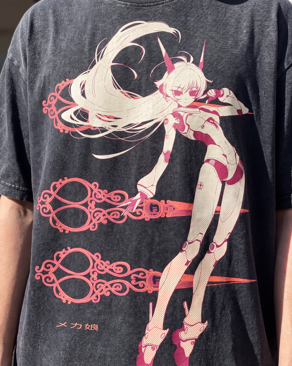 Mecha-Needle • Snow Washed Oversized T-Shirt