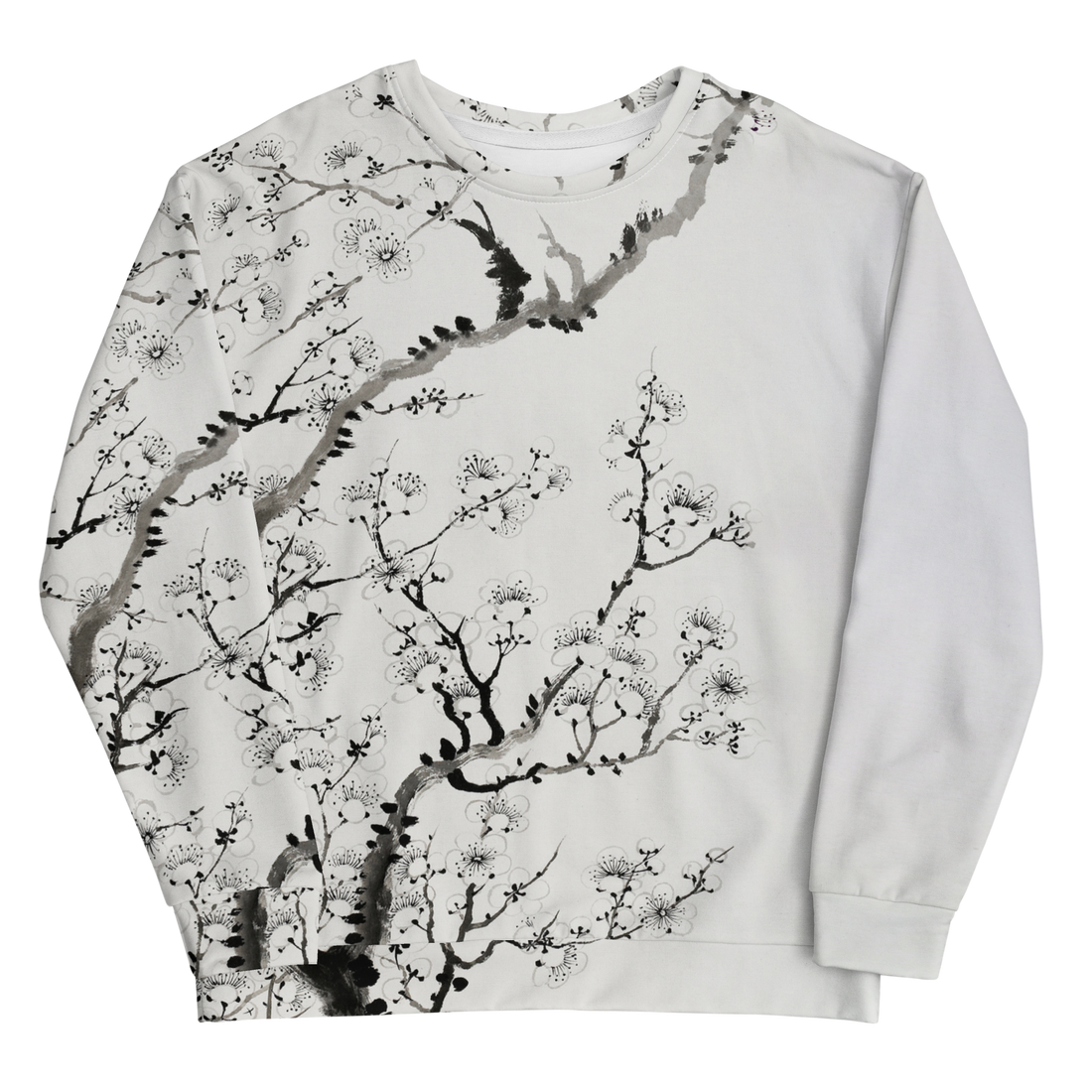 Cherry Bloom [Wit] - Sweatshirt met ronde hals