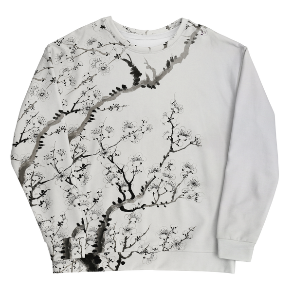 Cherry Bloom [White] - クルーネックスウェットシャツ