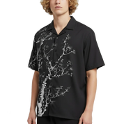 Cherry Bloom [Black] • Button-up Shirt