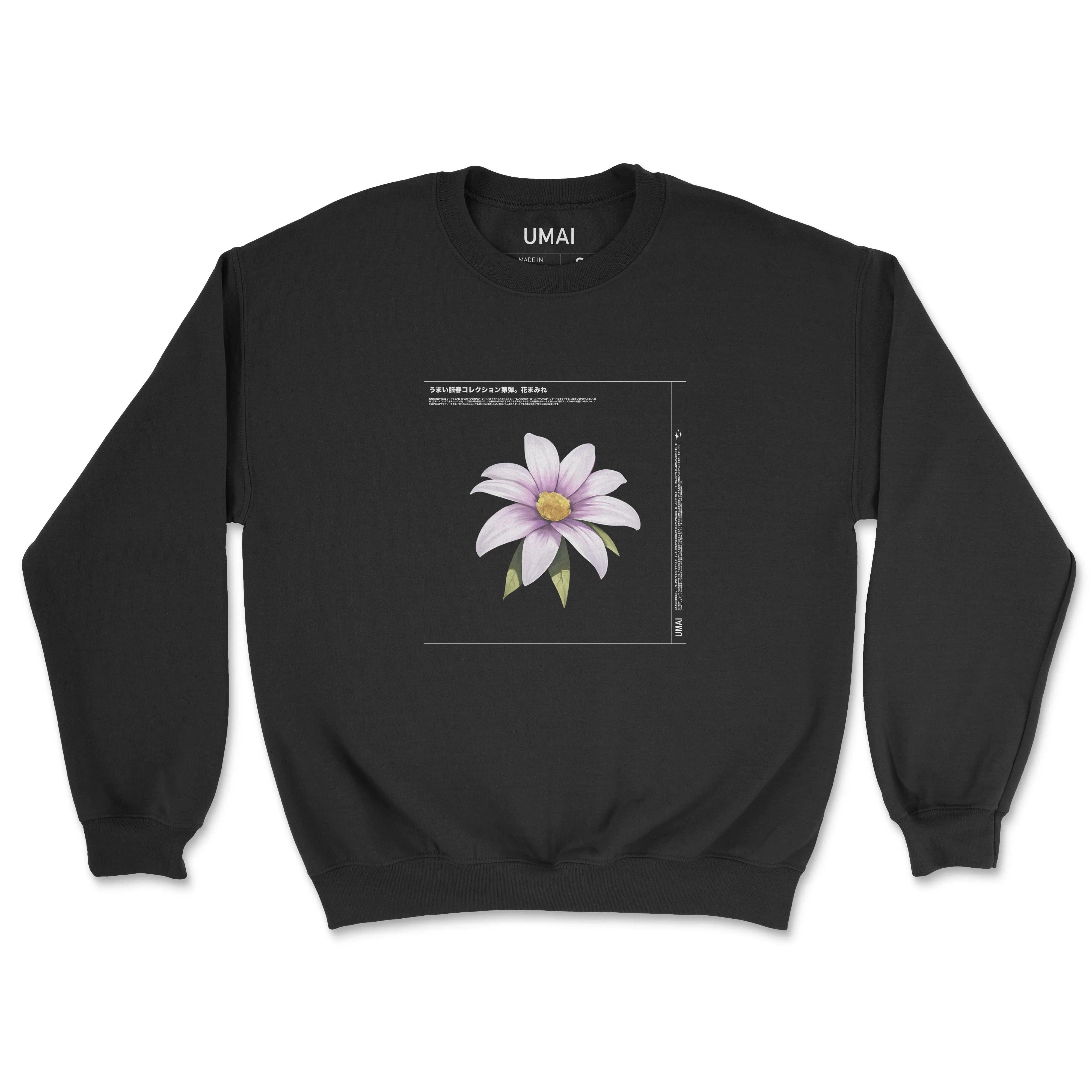 Blume • Sweatshirt mit Rundhalsausschnitt