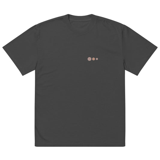 Segmented Serenity • Premium Oversized Heavy T-Shirt (Back Print)