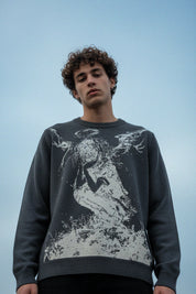 ANGEL_TWO • Knitted Crewneck Sweater