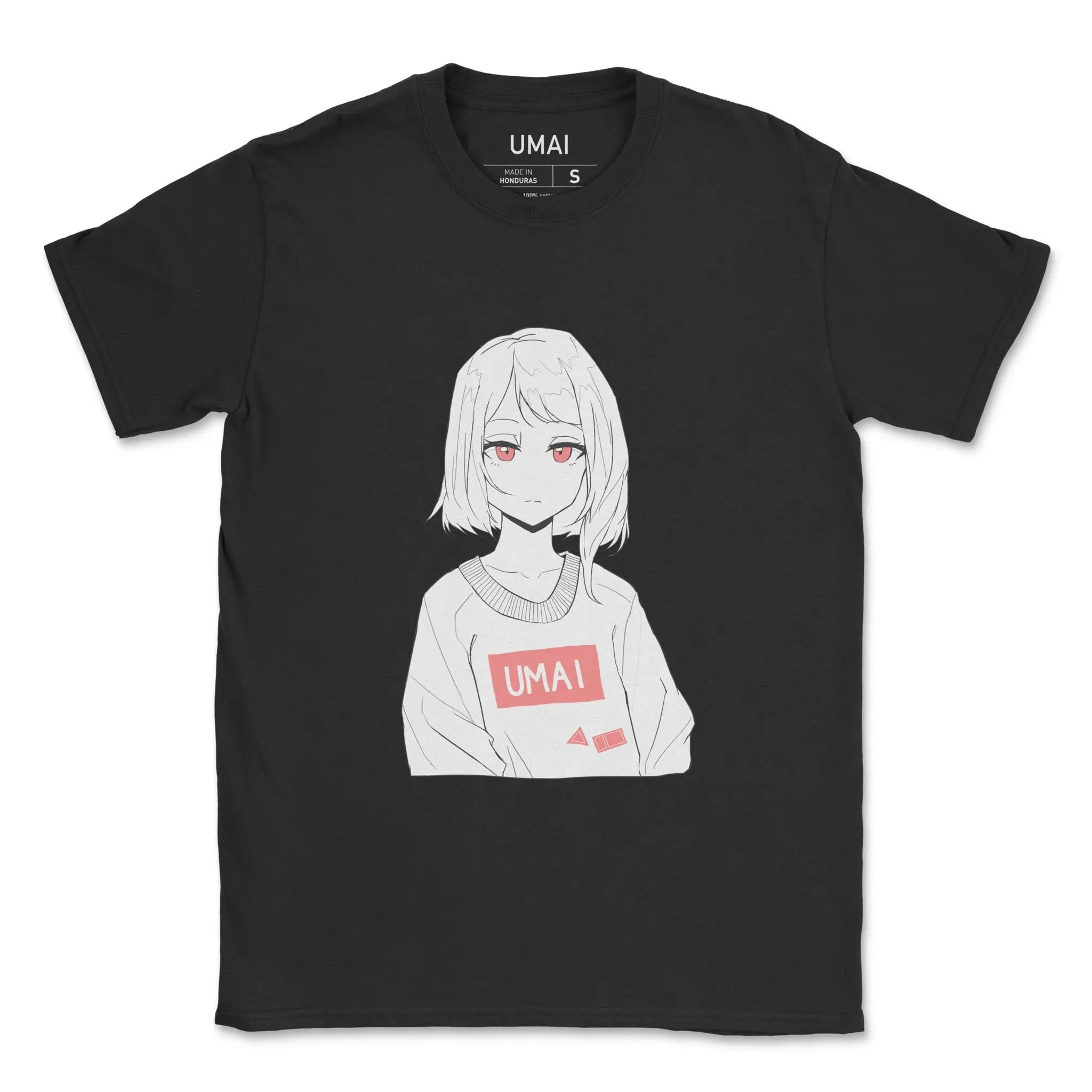 Akia • Camiseta Negra (Etiqueta Tejida)